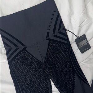 NWT Savage X Fenty XS Black Leggings
